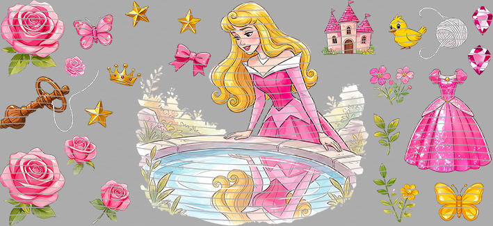 16oz Disney style-D-3162